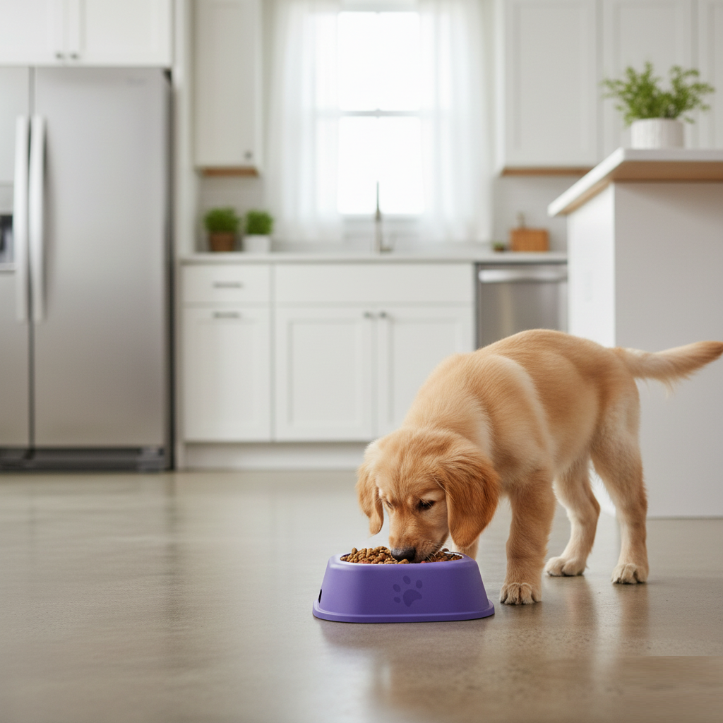 Square Pet Bowl Set, 6-Inch (Pack of 2) – Anti-Slip Food & Water Feeder for Cats & Small Dogs