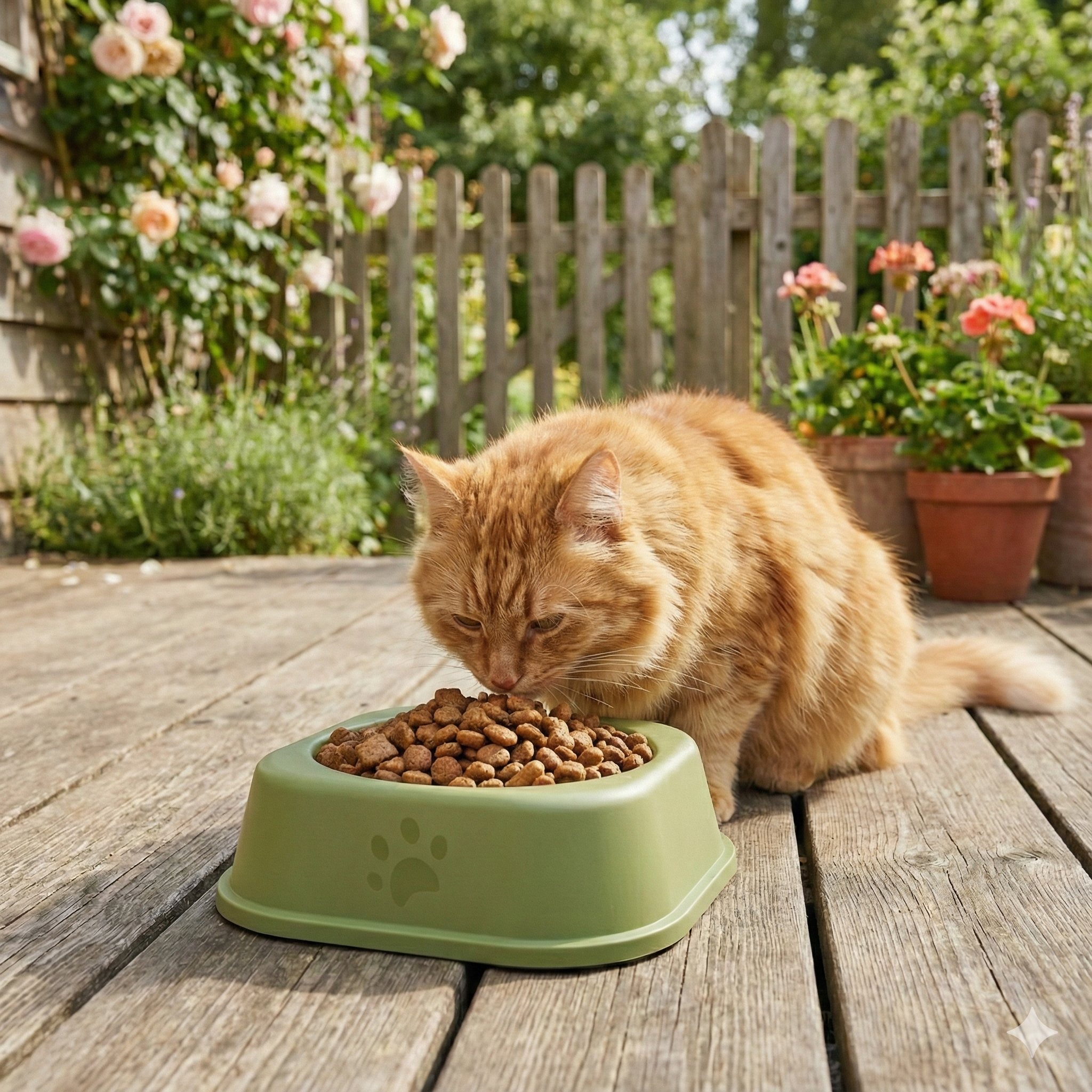 Square Pet Bowl Set, 6-Inch (Pack of 2) – Anti-Slip Food & Water Feeder for Cats & Small Dogs