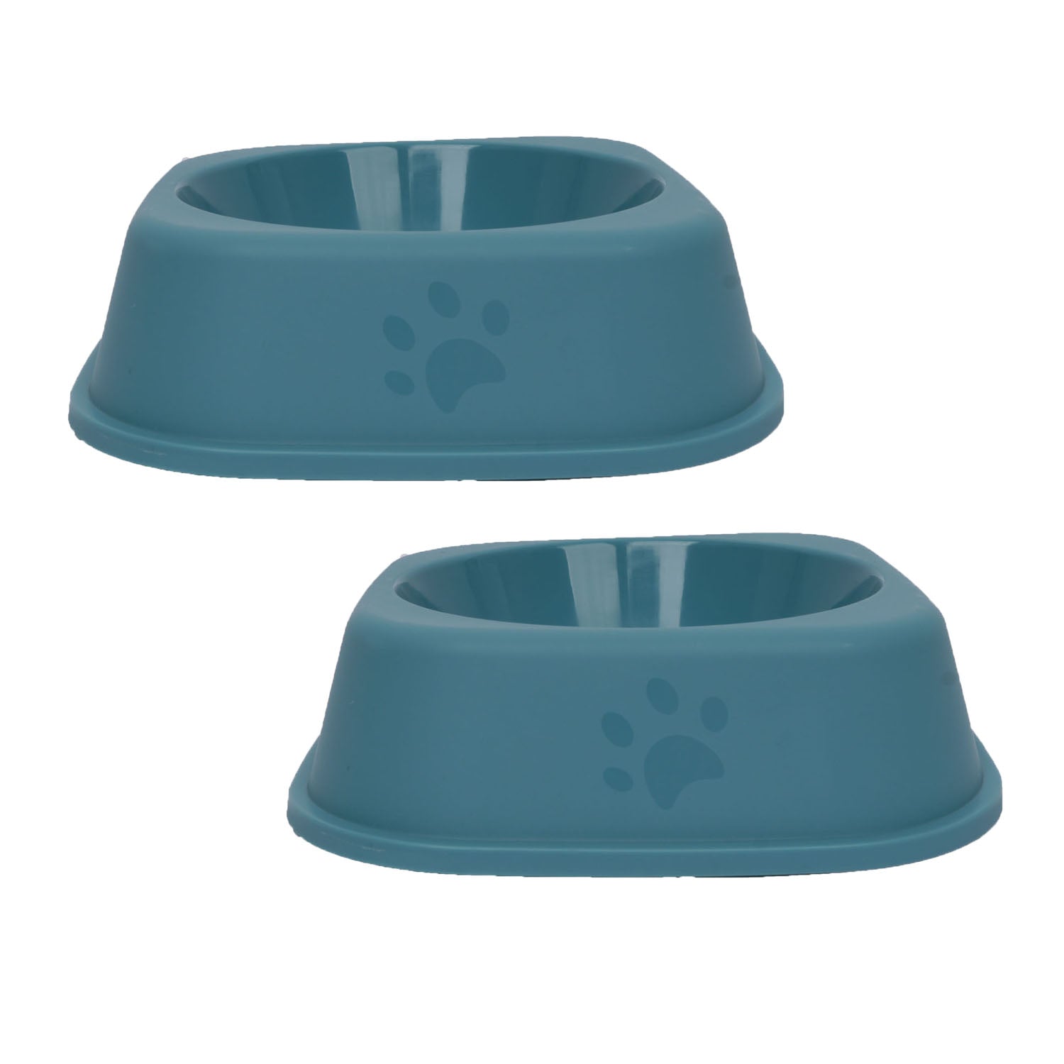 Square Pet Bowl Set – 7 Inch, Pack of 2