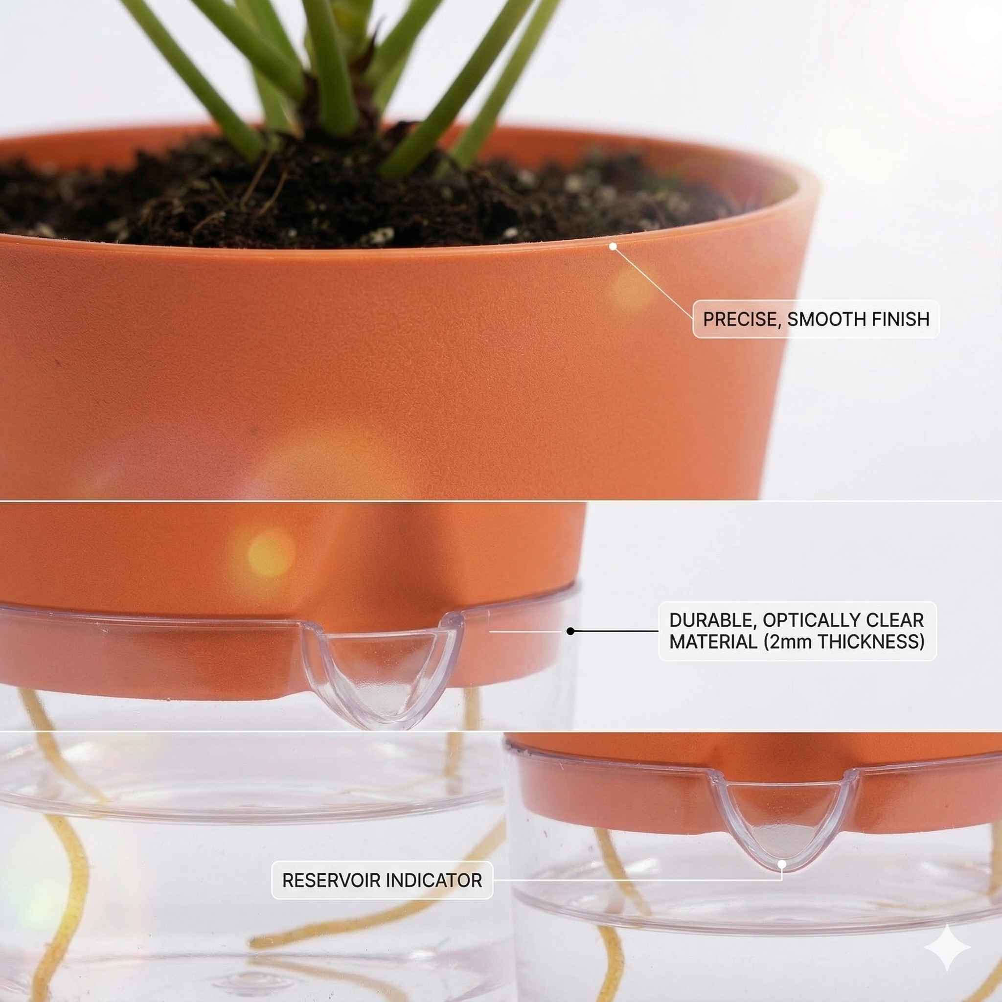 Austin 5-Inch Round Ceramic Pot Set (Set of 2)