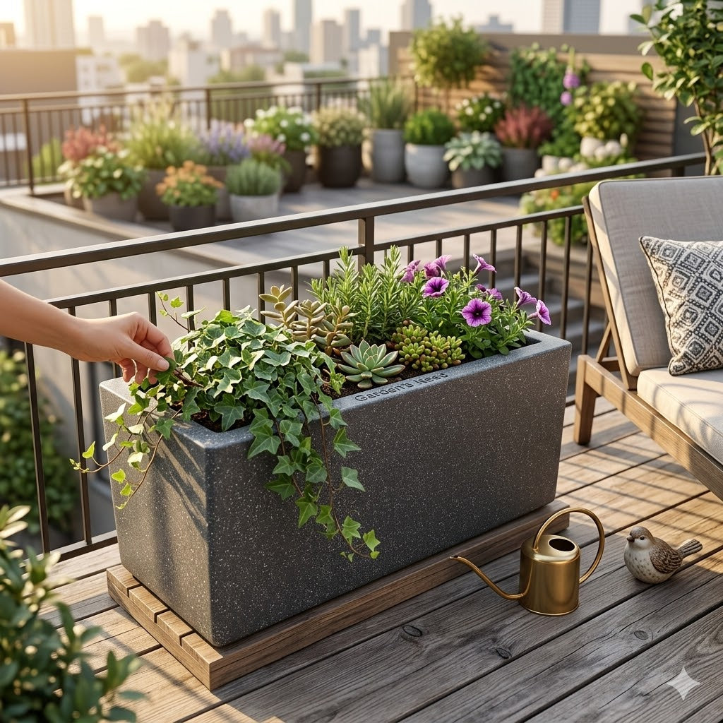 The Ultimate Blend of Modern Design and Raw Nature: Jaguar France 30" Planters