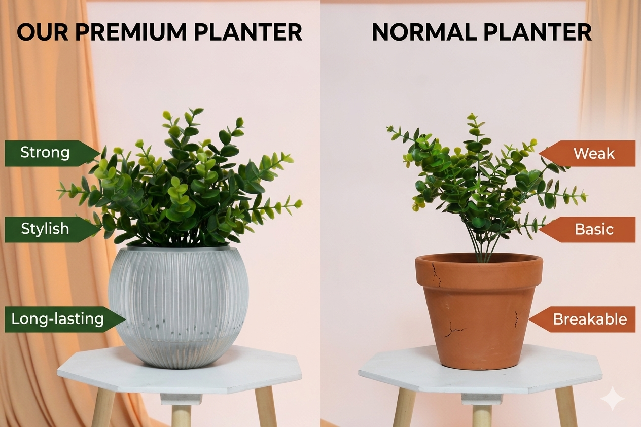 7" Self-Watering Melon Planter – SmartCare Indoor & Outdoor Pot