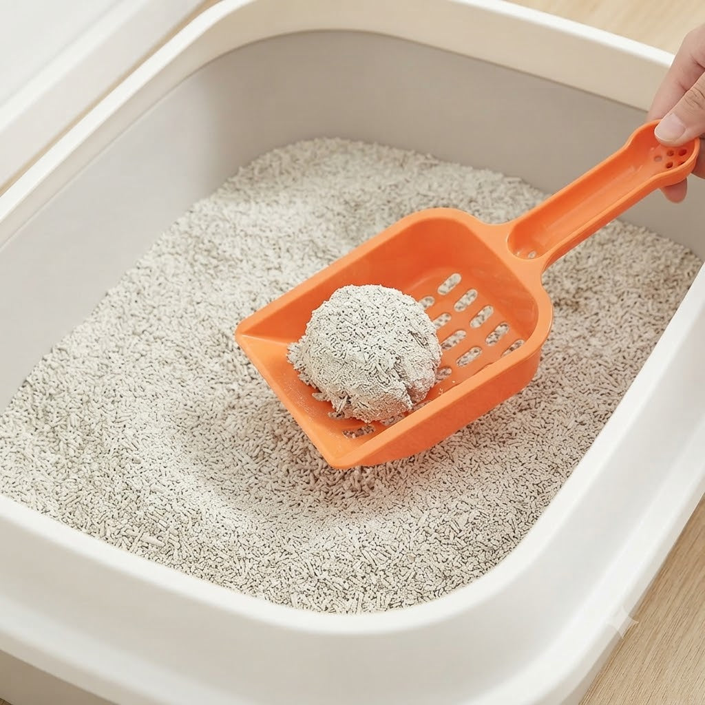 Premium Plastic Cat Litter Scoop with Deep Shovel & Fine Sifting Slots