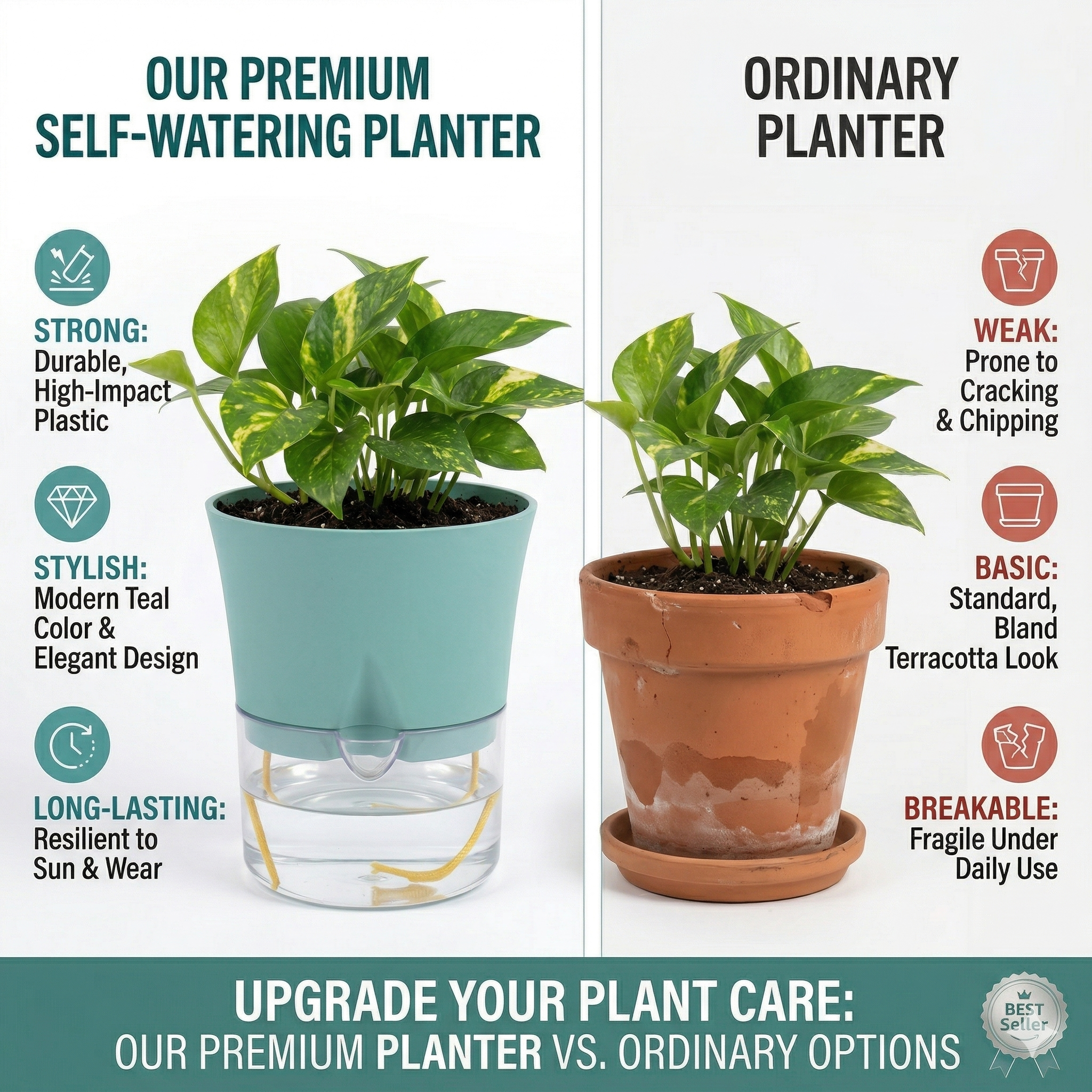 Austin 5-Inch Round Ceramic Pot Set (Set of 2)