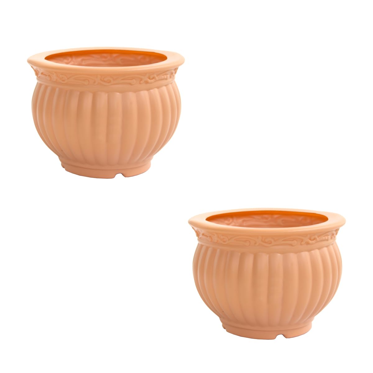 5 Inch Kanha Matki Plastic Flower Pots  Set of 2