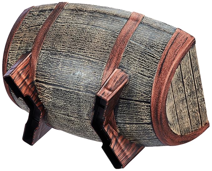 Rectangular 16 Inch Half Barrel Flower Planter Pot, Balcony, Home Decor - Set of 2