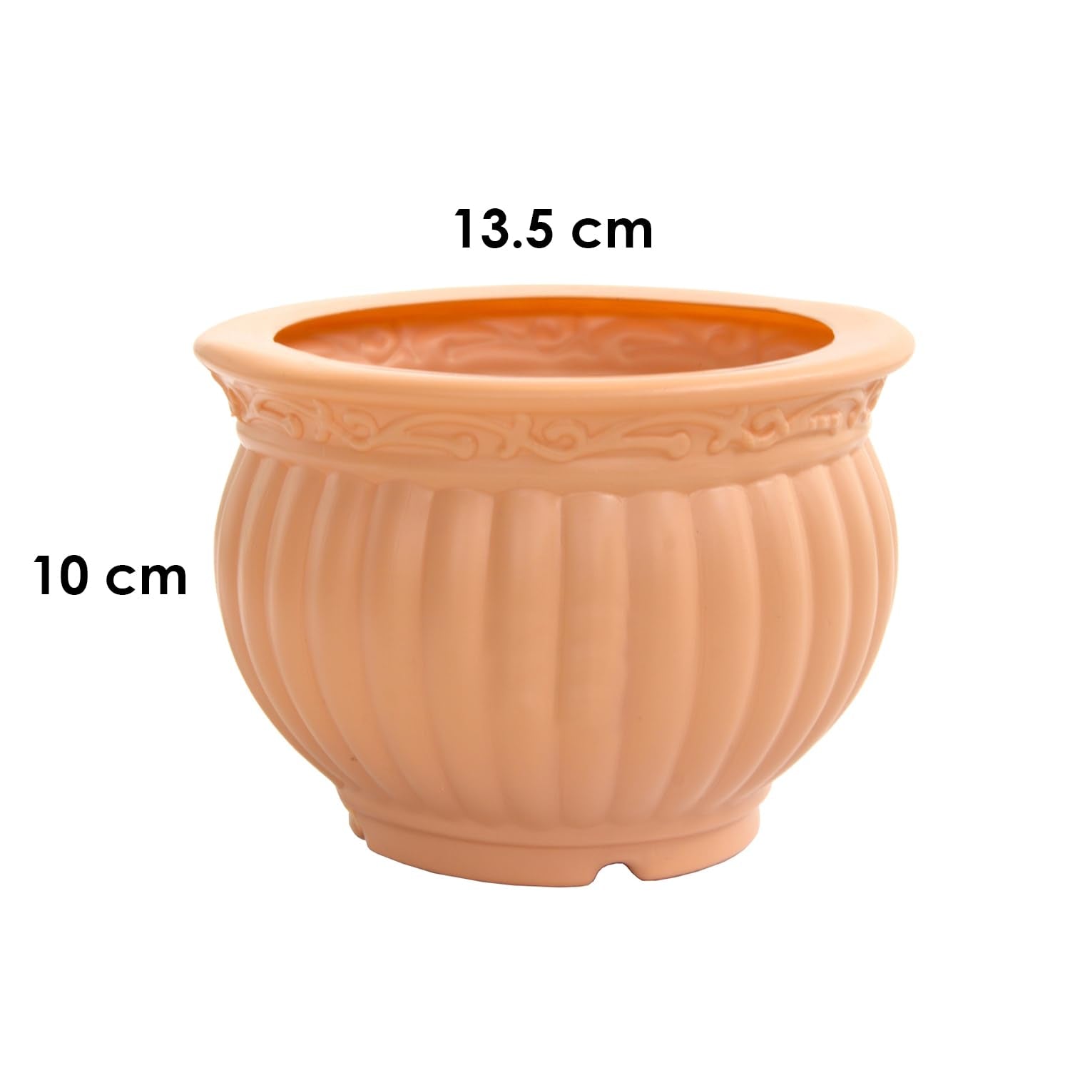 5 Inch Kanha Matki Plastic Flower Pots  Set of 2