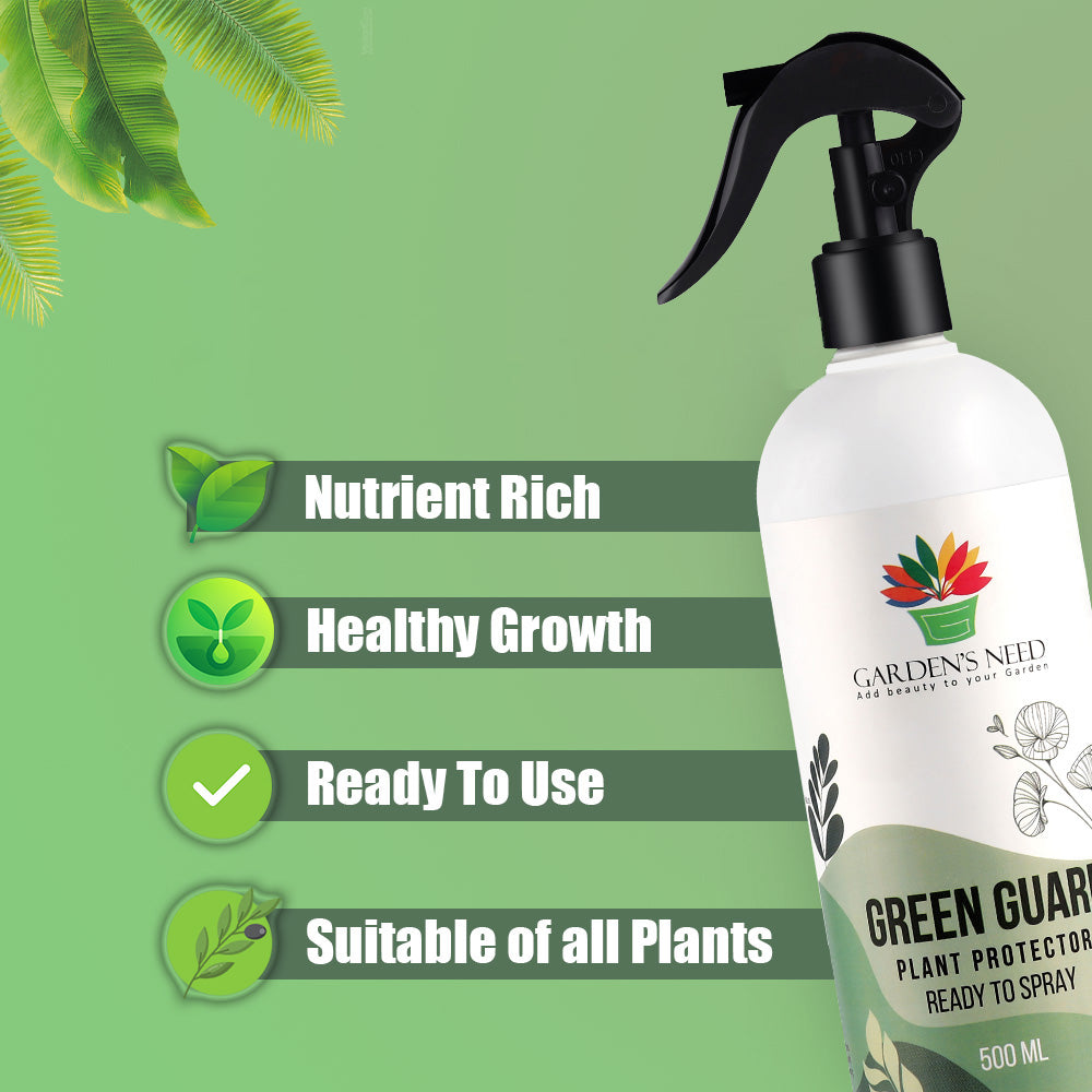 Garden's Need Green Guard Plant Protector Spray – Ready to Use, 500ml