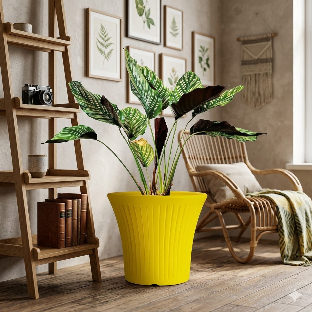10 Inch Tancy Round Flower Pots  Set of 4