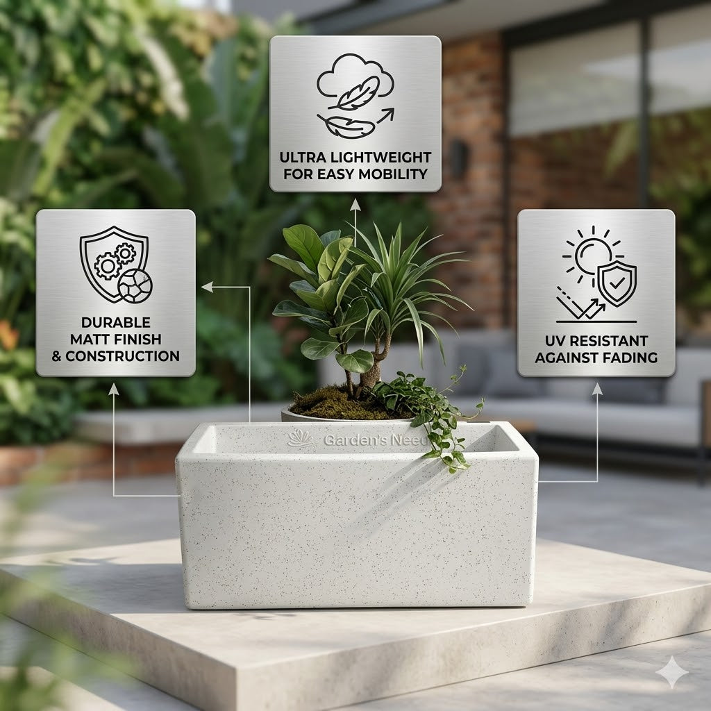 The Ultimate Blend of Modern Design and Raw Nature: Jaguar France 30" Planters