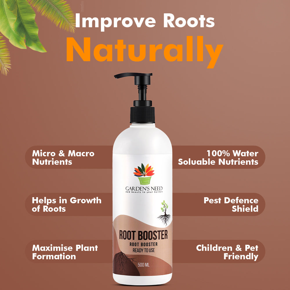 GARDEN'S NEED Root Booster – Ready to Use Root Growth Stimulant Solution, 500ML
