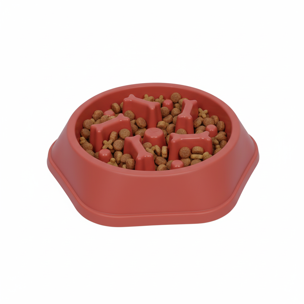 Slow Feeder Dog & Cat Bowl – 9 Inch Anti-Choking Puzzle Bowl for Fast Eaters