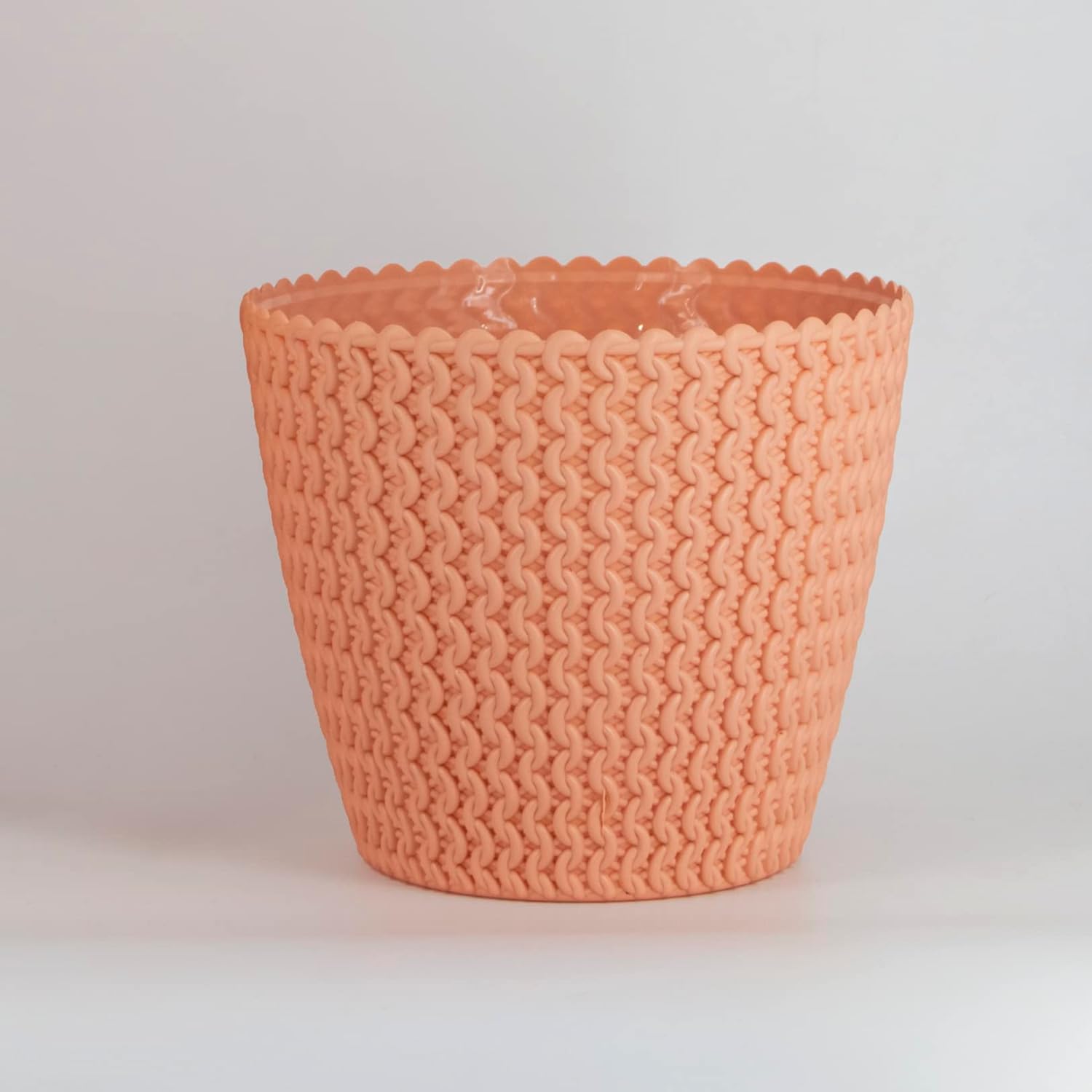 7 Inch Poppy Round Flower Pots  Set of 2