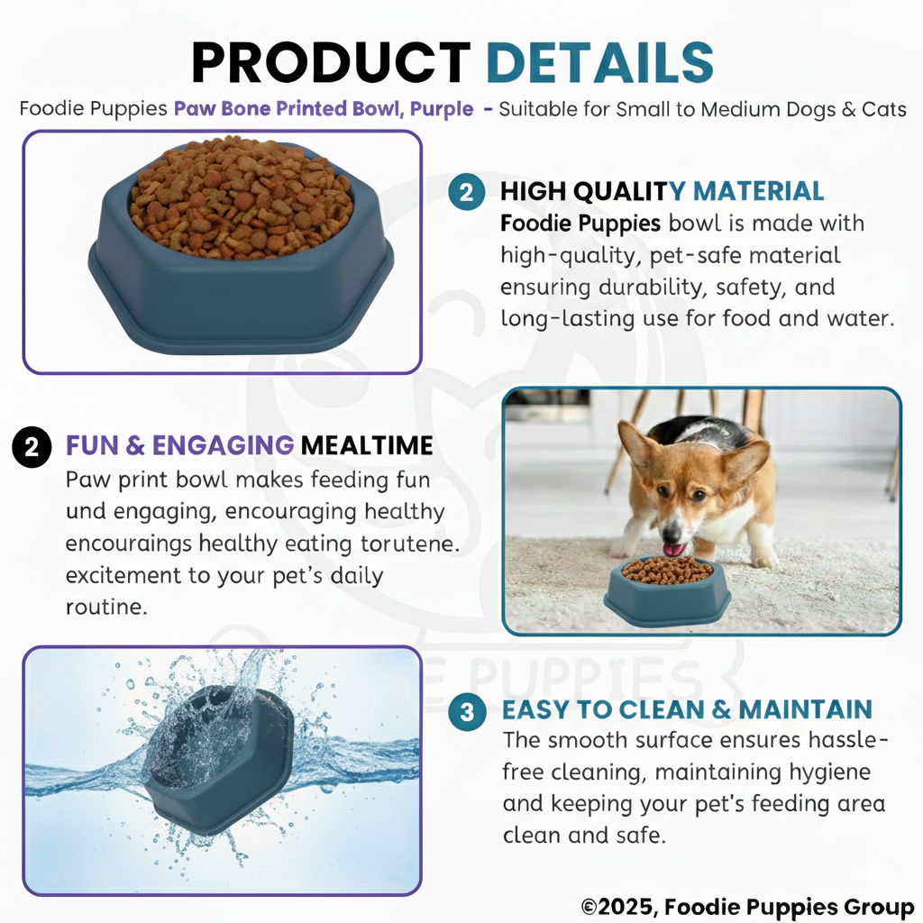 9-Inch Anti-Slip Octagonal Cat & Dog Bowl – Teal Blue