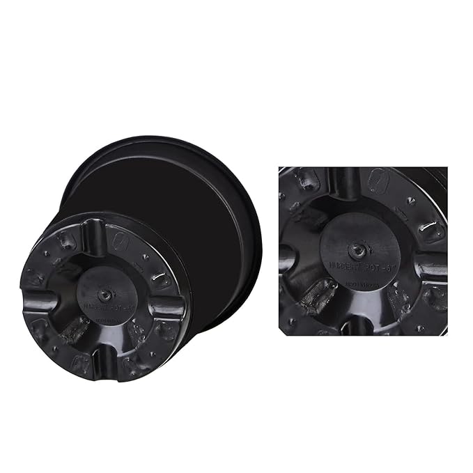 Black Plastic Nursery Pots, 6 Inch, Set of 20 – 100% Virgin Plastic Round Planters for Indoor & Outdoor Use, Home, Office, Garden & Balcony Decor