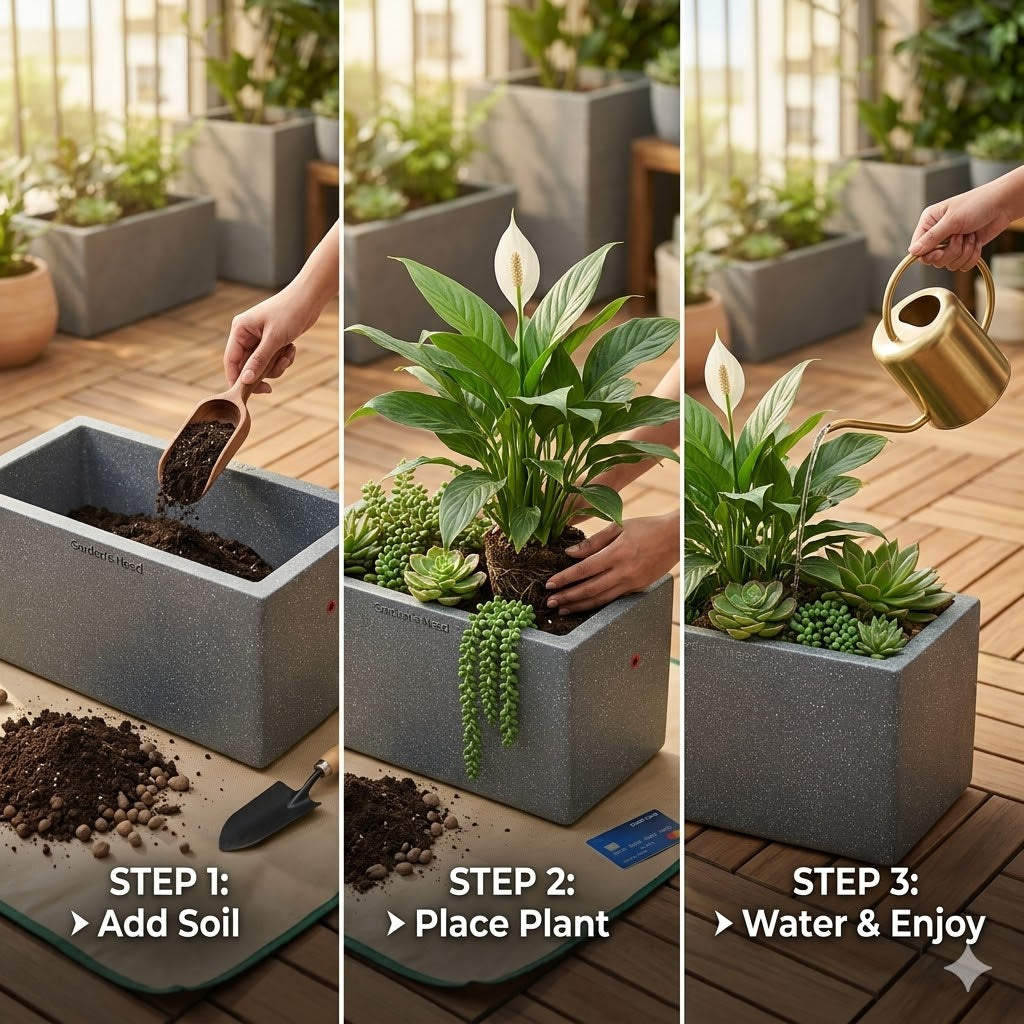 The Ultimate Blend of Modern Design and Raw Nature: Jaguar France 30" Planters