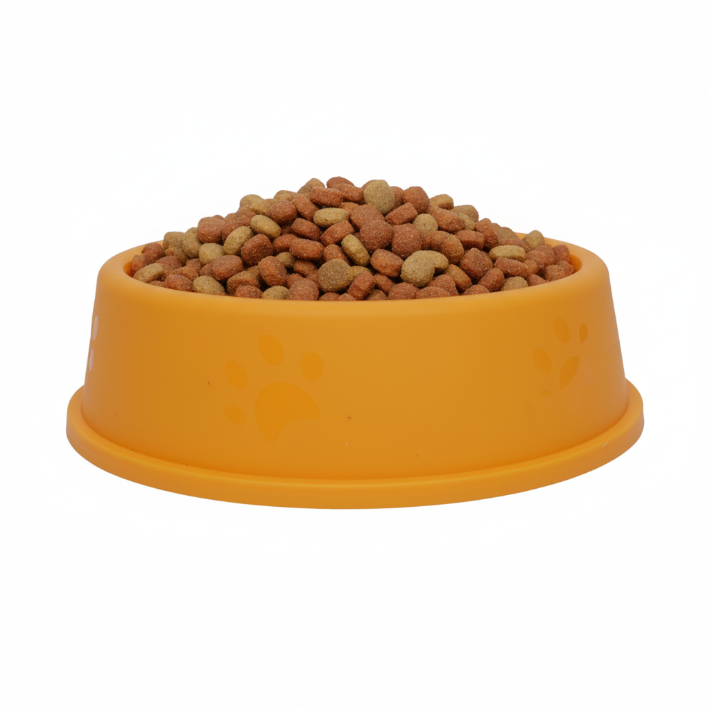 Plastic Dog & Cat  Bowl, 6-Inch Non-Slip Pet Feeding Bowl, Set of 3
