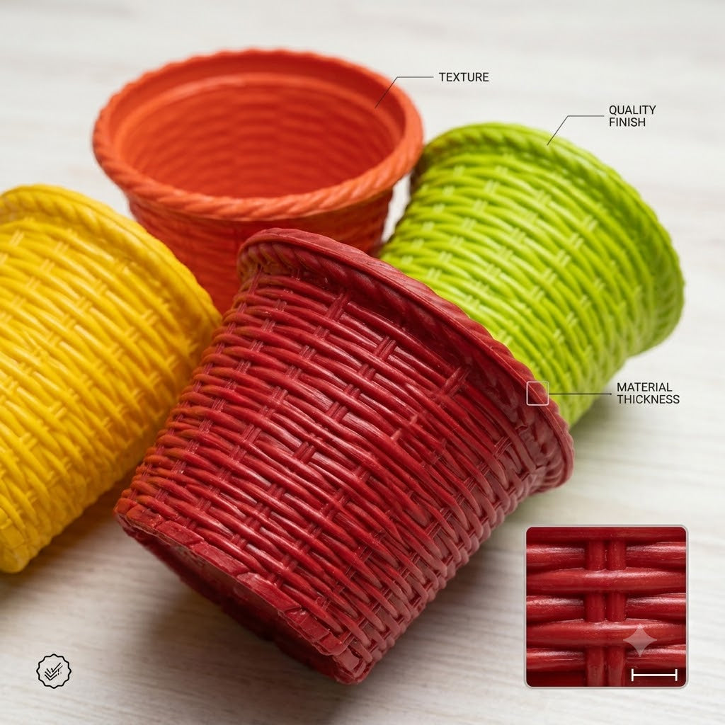 Shining Pot 6 inch (15 cm) Mix Fresh Set of 4 - Vibrant Decorative Planters