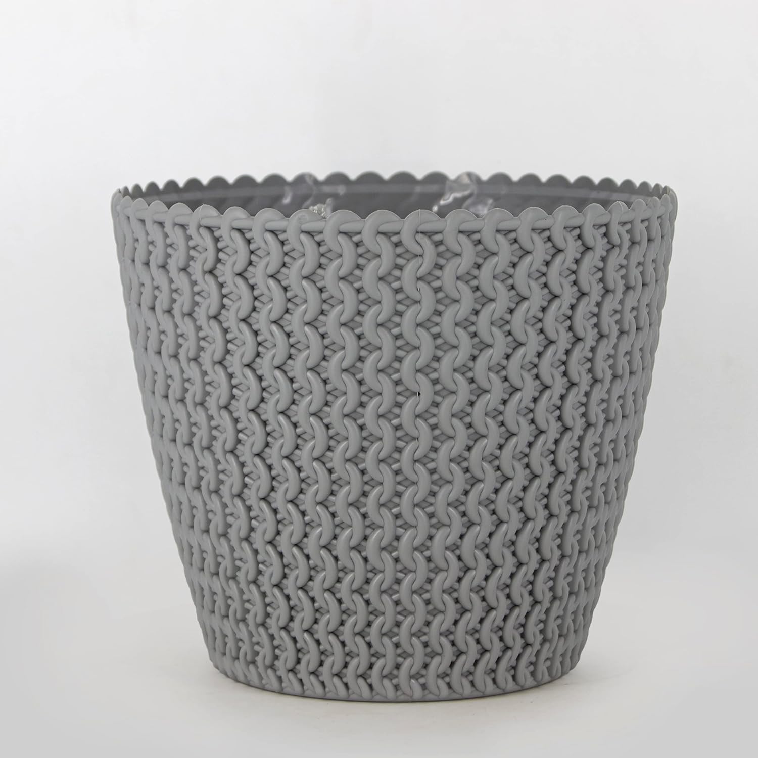 7 Inch Poppy Round Flower Pots  Set of 2
