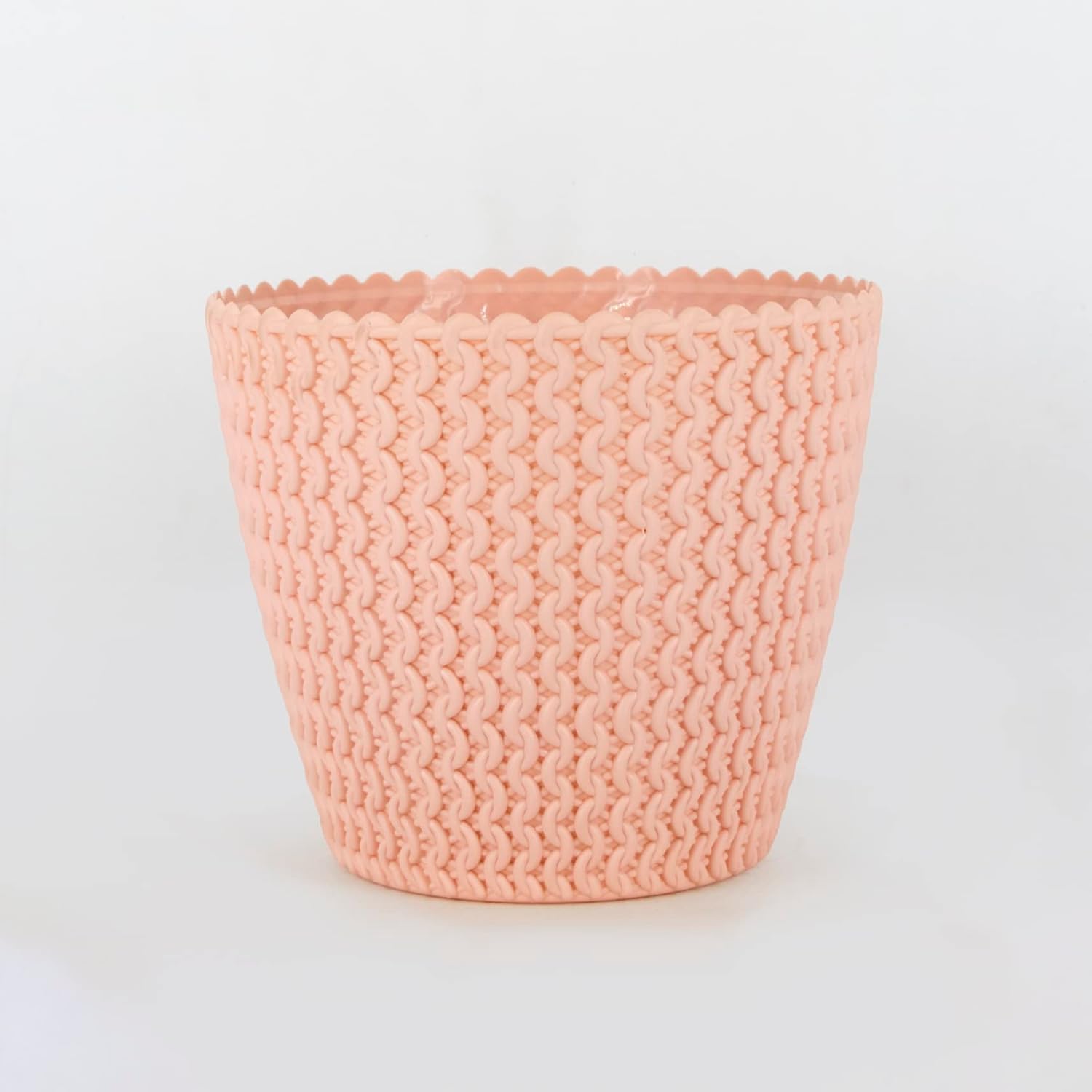 7 Inch Poppy Round Flower Pots  Set of 2