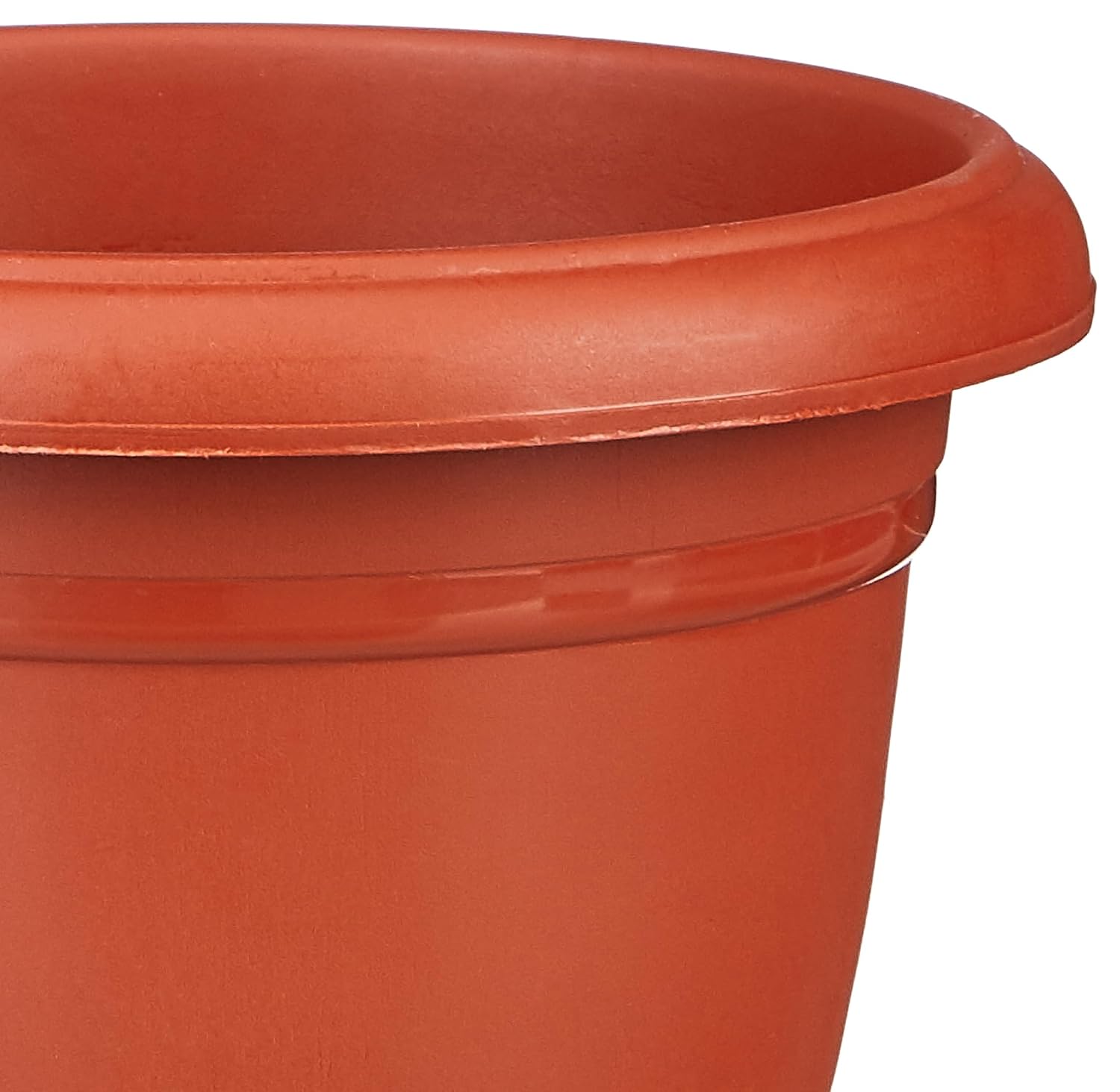 Round Pots for Plants with Bottom Tray | Indoor and Outdoor Flower Pot | 8 inch, Set of 4 |