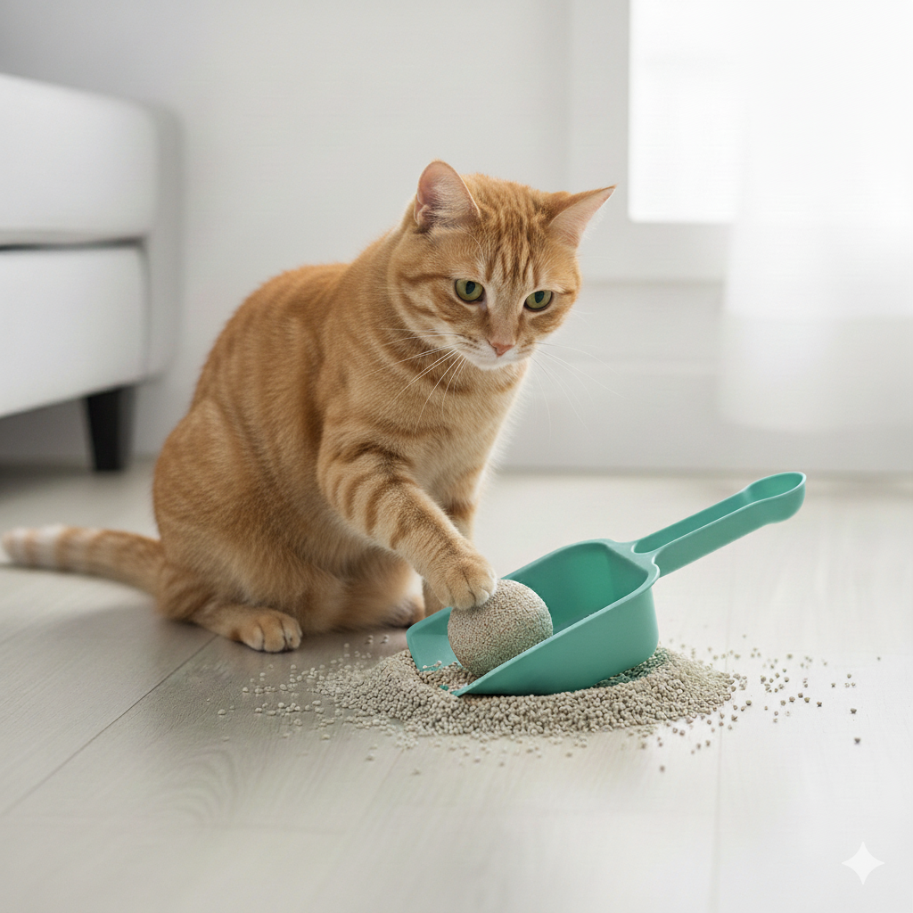 Premium Plastic Cat Litter Scoop with Deep Shovel & Fine Sifting Slots