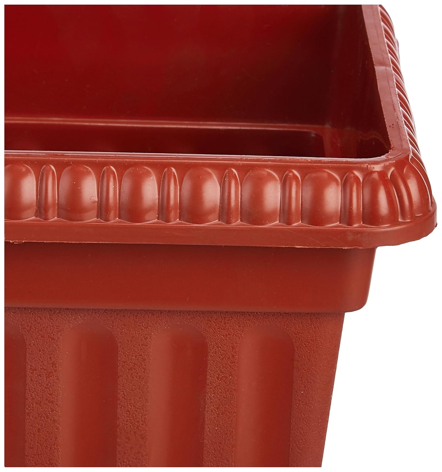 Rectangle Plastic Planter Pots for Plants – 25 Inch Trough Pots (Set of 3) | 100% Virgin Plastic Flower Pots for Home, Office, Balcony & Garden Decor