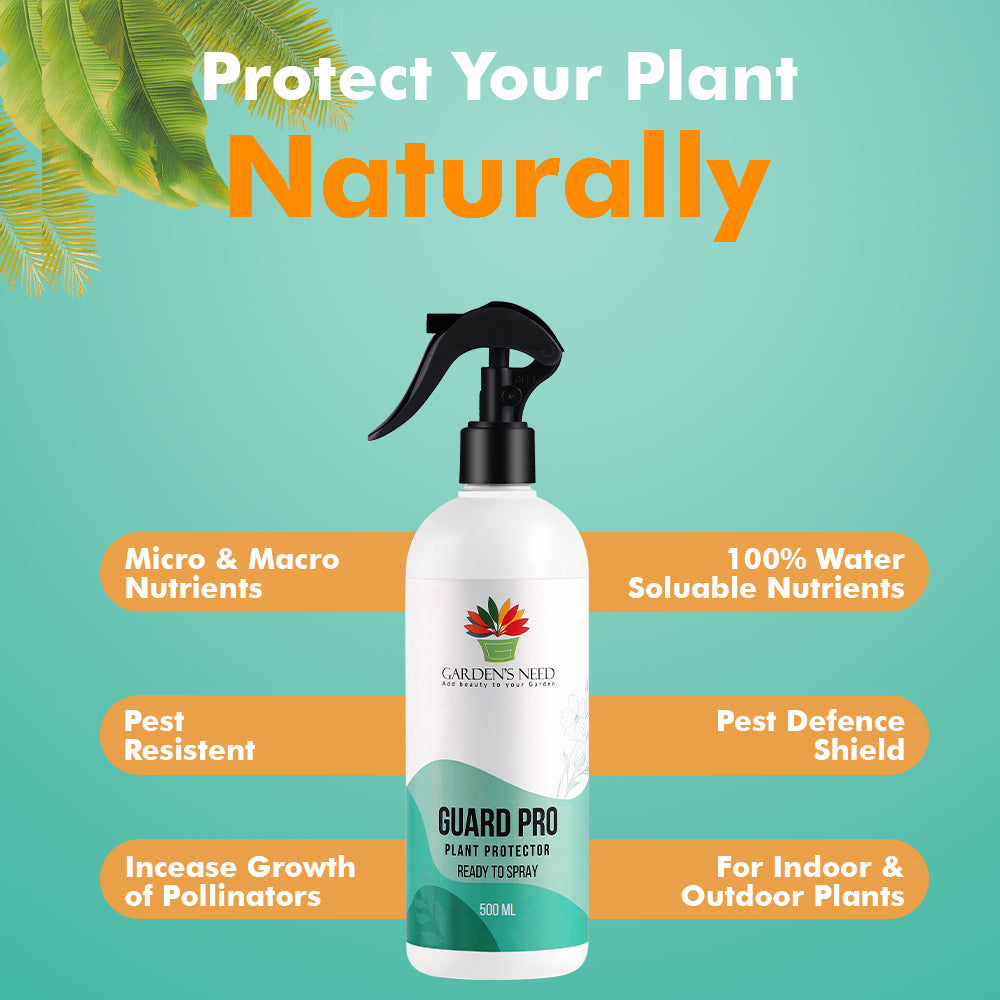 Garden's Need Green Guard Pro Fungal Disease Protector Spray – 500ml Ready-to-Use Botanical Spray for Indoor & Outdoor Plants