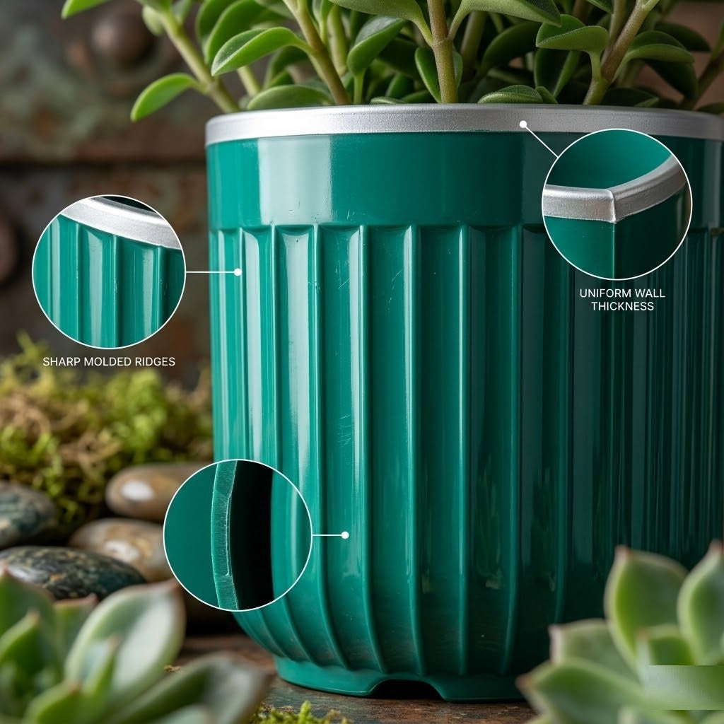 Seoul 6" Transparent Self-Watering Pots with White Inserts (Set of 2) – Modern Sleek Planters for Indoor Plants