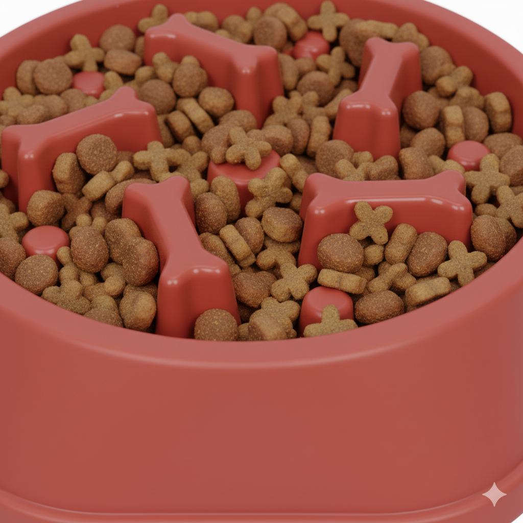 Slow Feeder Dog & Cat Bowl – 9 Inch Anti-Choking Puzzle Bowl for Fast Eaters