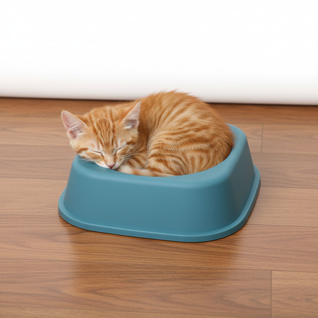 Square Pet Bowl Set – 7 Inch, Pack of 2