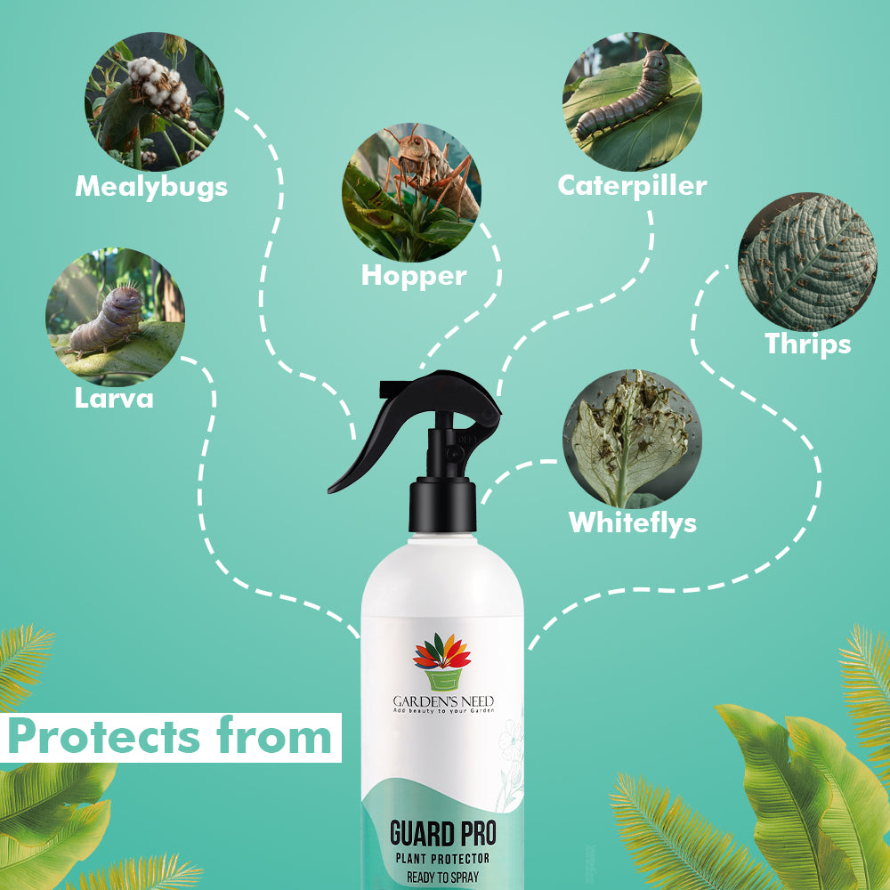 Garden's Need Green Guard Pro Fungal Disease Protector Spray – 500ml Ready-to-Use Botanical Spray for Indoor & Outdoor Plants