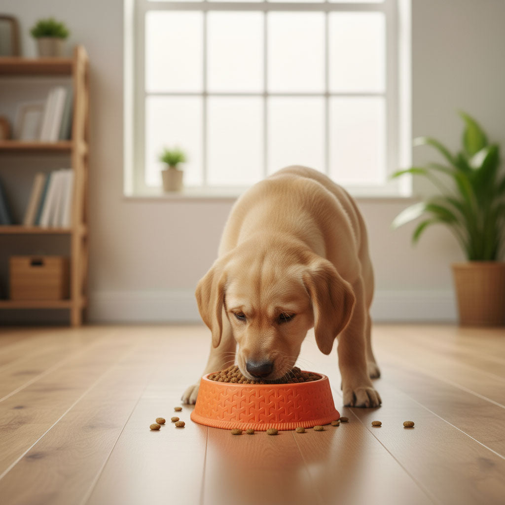 Round Plastic Cat & Dog Bowl, 5-Inch, Non-Slip Textured Base – Set of 3