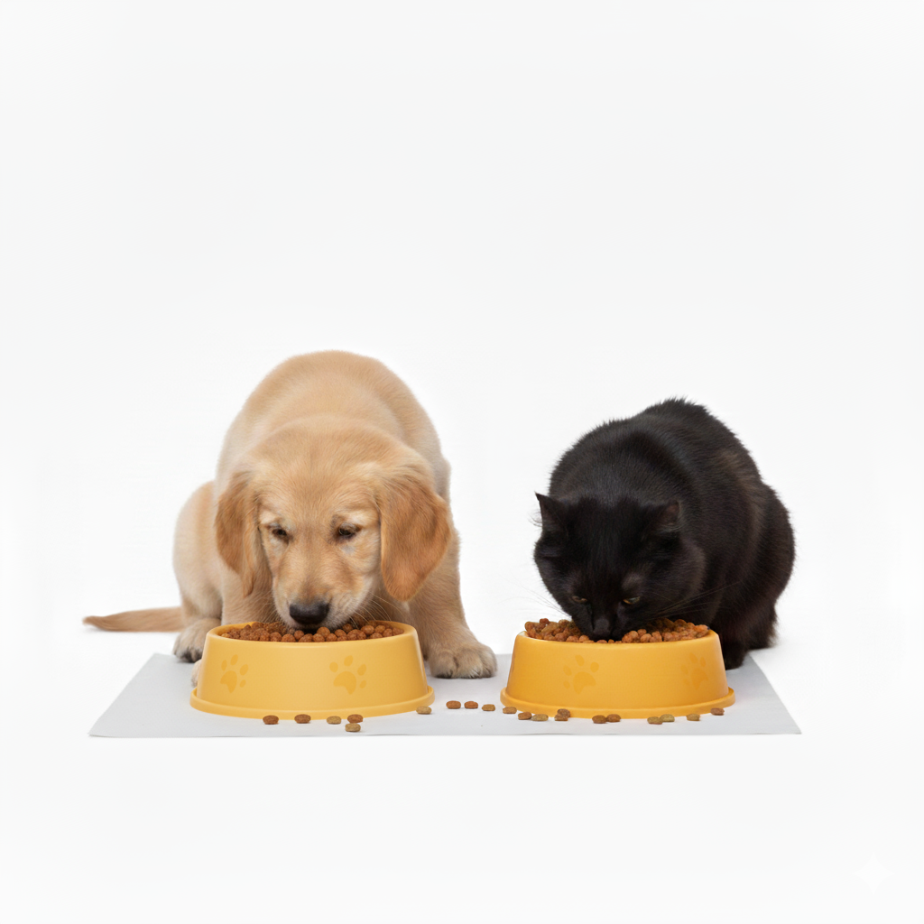 Elevated Dog & Cat Bowl, 7.5 Inch Raised Pet Bowl Set 2