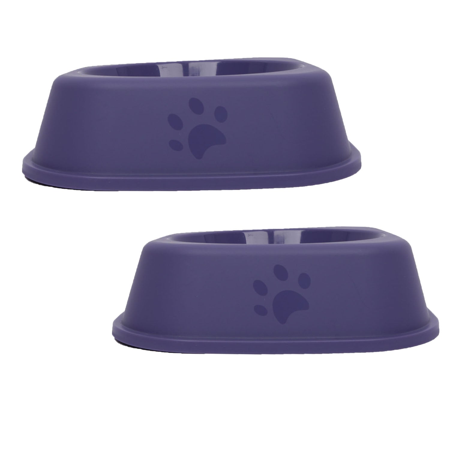 Square Pet Bowl Set – 7 Inch, Pack of 2