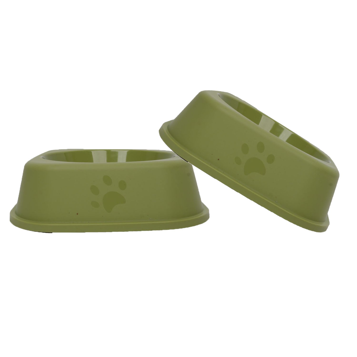 Square Pet Feeding Bowls, 8.5 Inch, Set of 2 – Anti-Slip Base, Non-Skid Dog & Cat Food Bowls