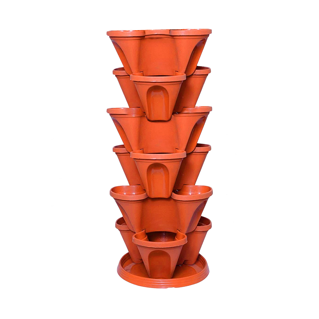 Stack A Pot Hanging Planters 7 Piece Space Saving Design