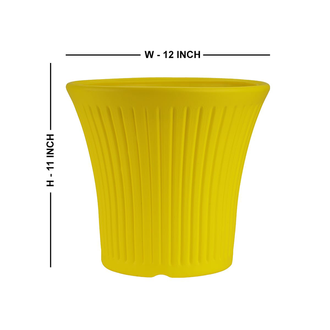 10 Inch Tancy Round Flower Pots  Set of 4