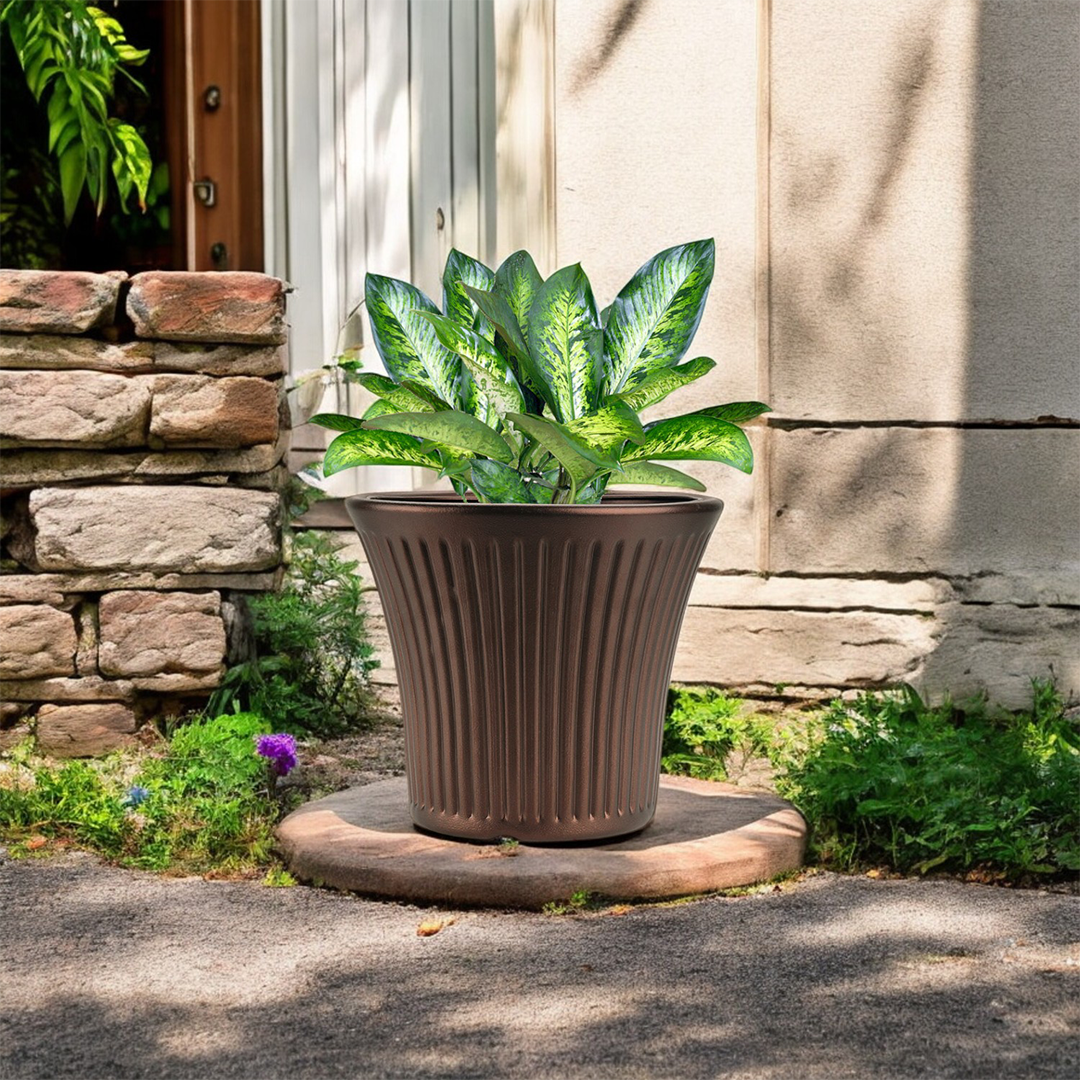 10 Inch Tancy Round Flower Pots  Set of 4
