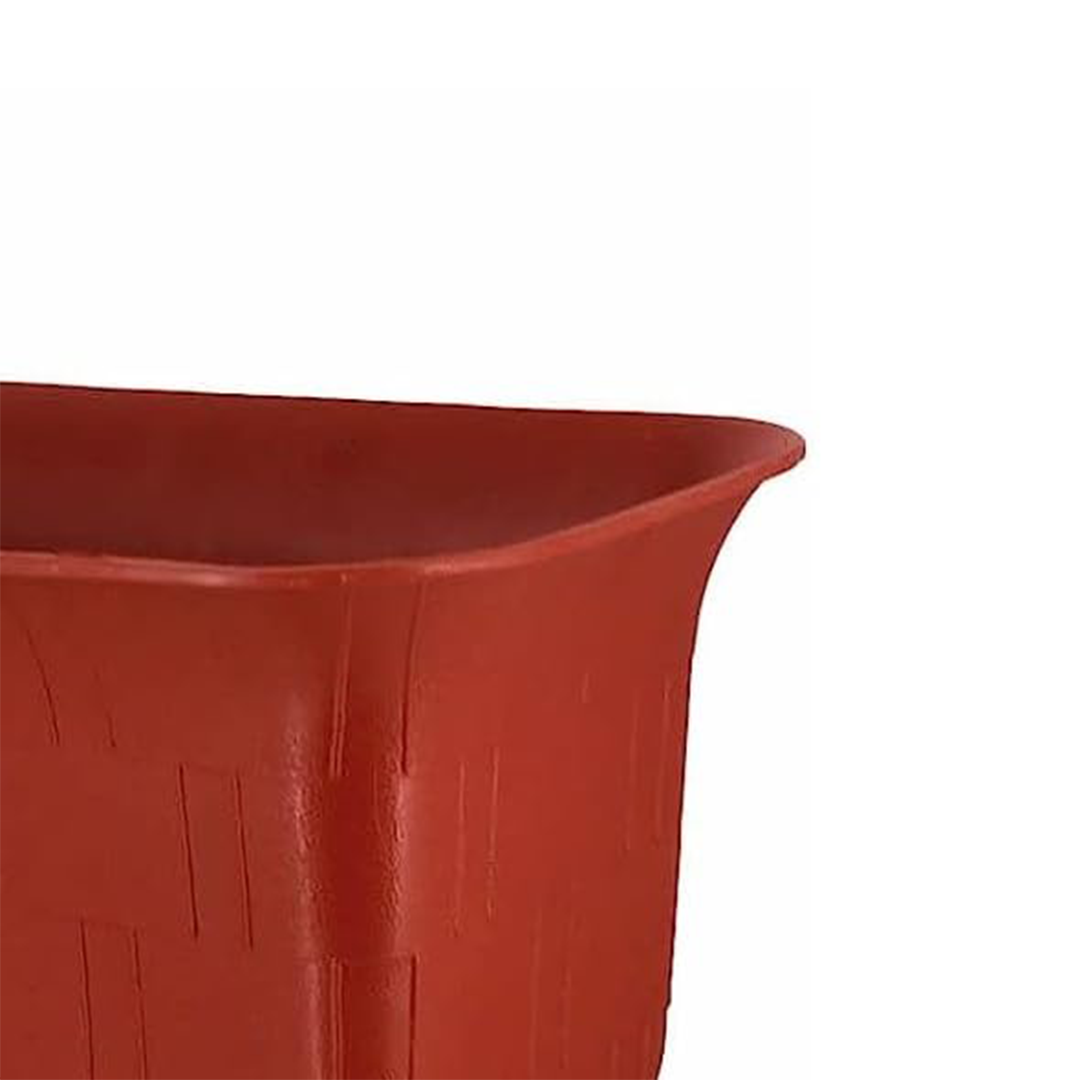20 Inch Brown Window Planters Lightweight & UV Resistant (Set of 3)