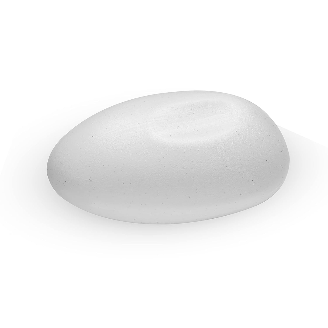 12 Inch Pabble Stone Planter  UV Resistant, Lightweight White Pot (Indoor/Outdoor)
