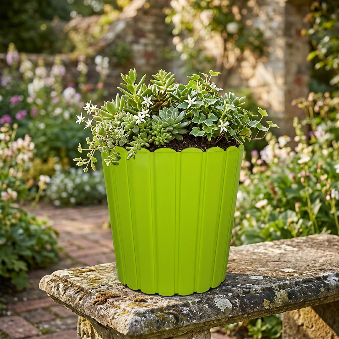 10 Inch Thai Planters Lightweight & UV Resistant (Set of 2)