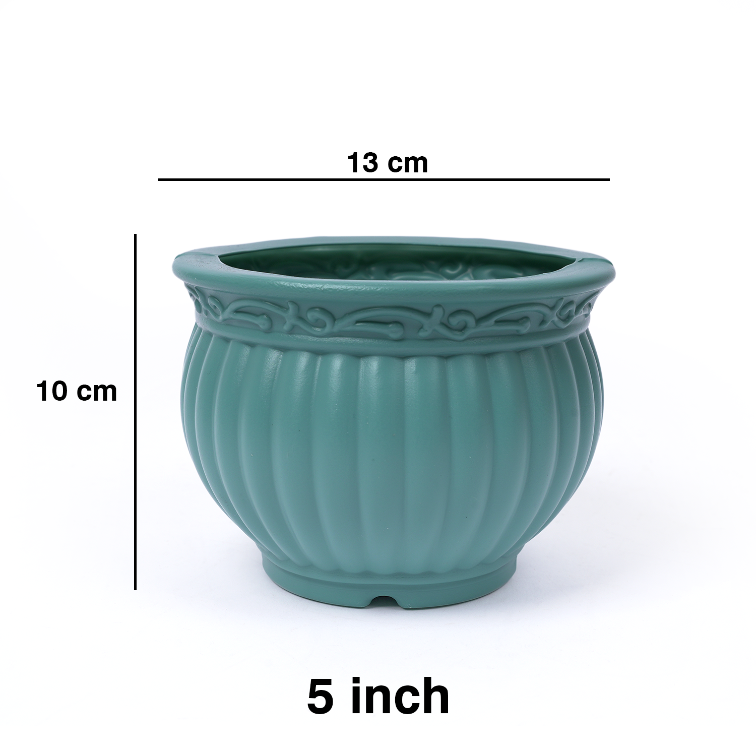 5 Inch Kanha Matki Plastic Flower Pots  Set of 2