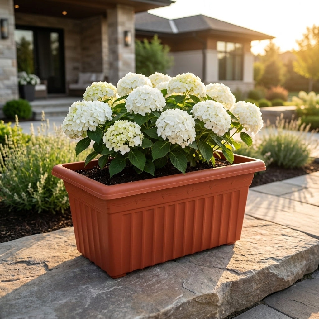 Victor Flora Pot with Bottom Tray, 24 inch (61 cm) - Set of 2