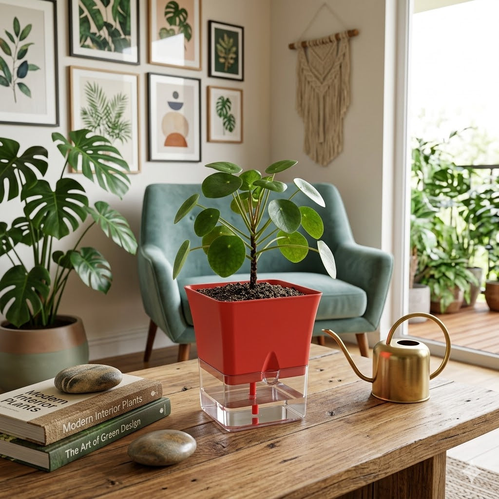 Austin 5-Inch Square Plant Pots Set of 2