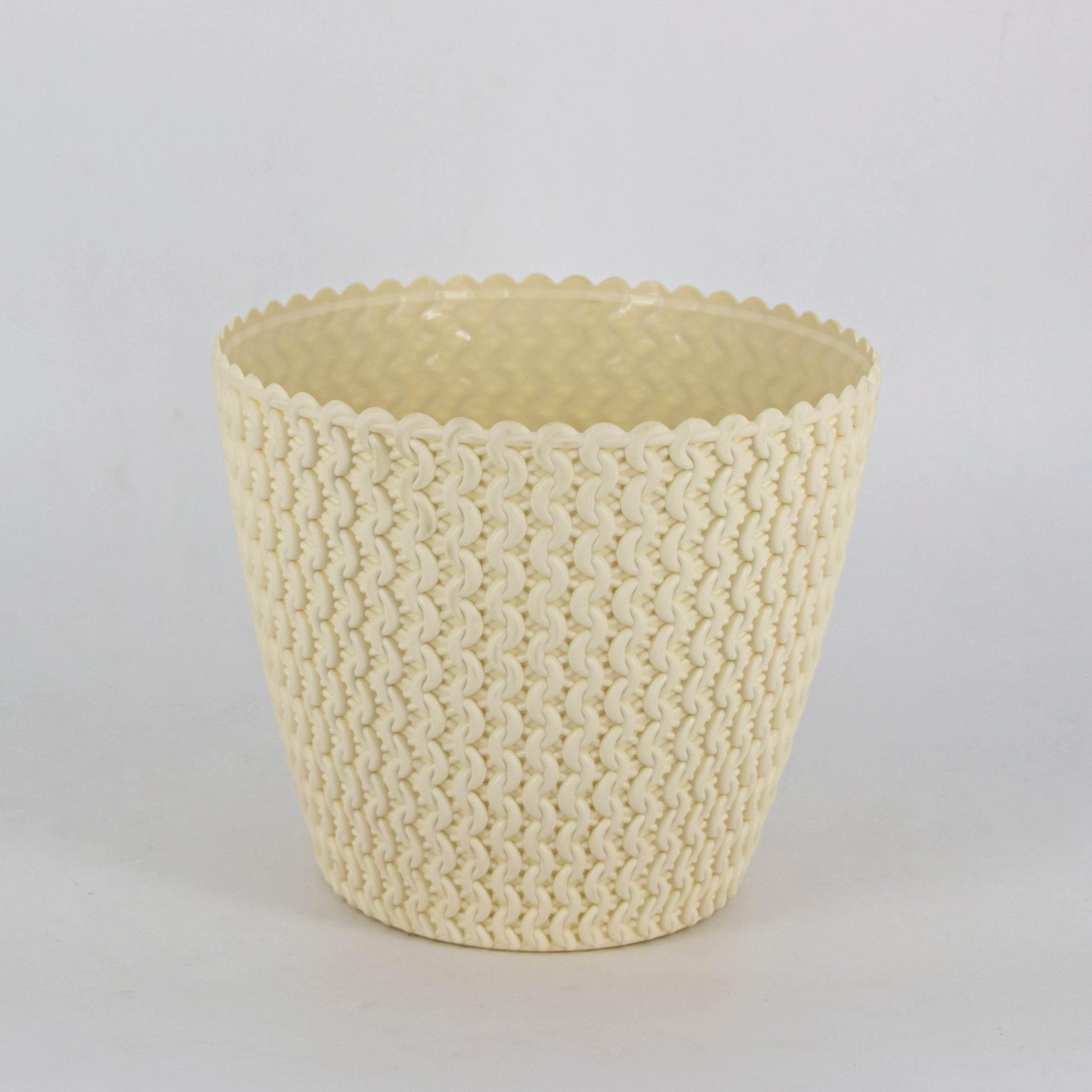 7 Inch Poppy Round Flower Pots  Set of 5