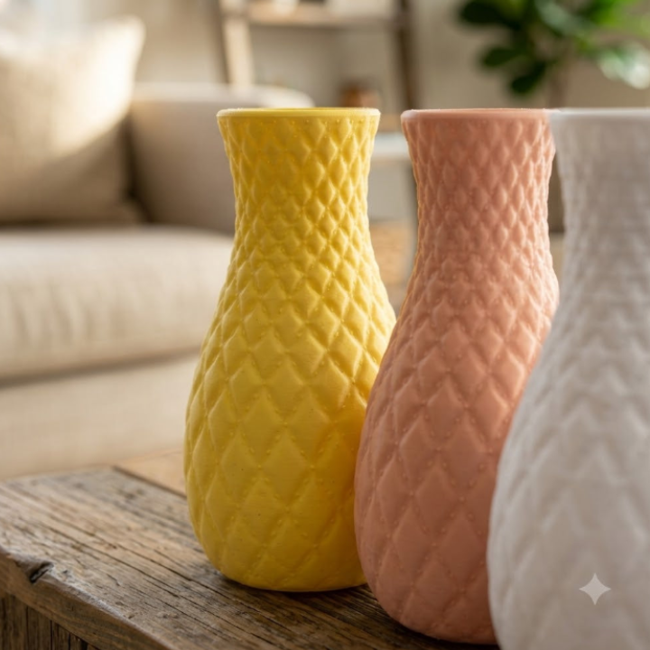 Elegant Beauty Planter Vase Set of 2 - Premium Mix Color Decorative Pots