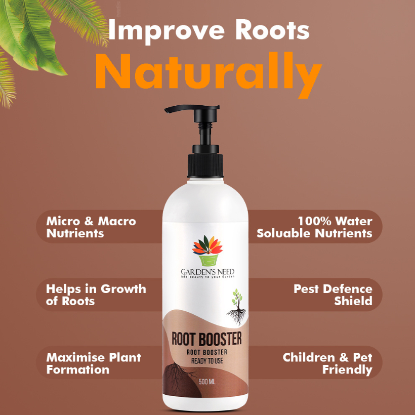 GARDEN'S NEED Root Booster - Ready to Use Root Growth Stimulant Solution, 500ML