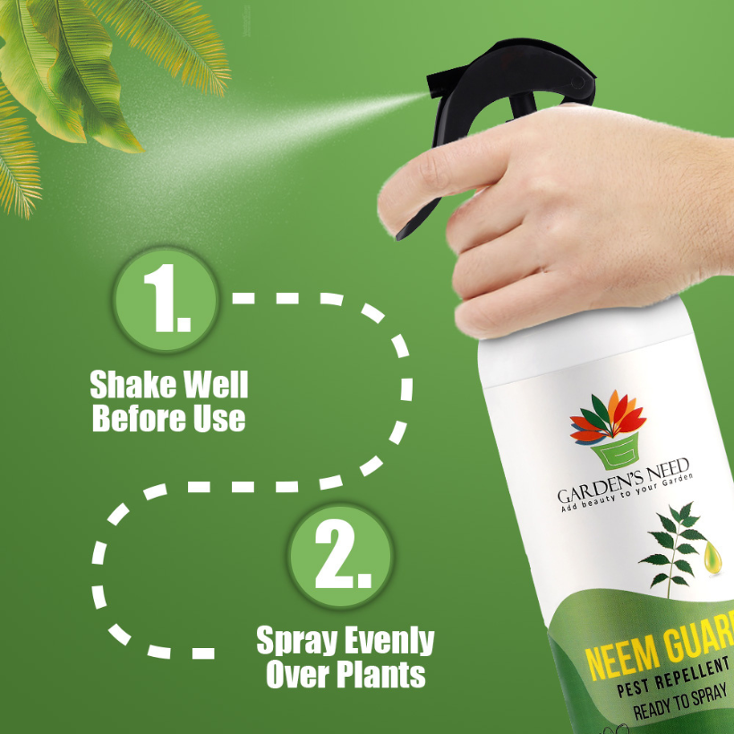 GardensNeed Neem Guard Plant Protector Spray - Ready to Use, 500ml