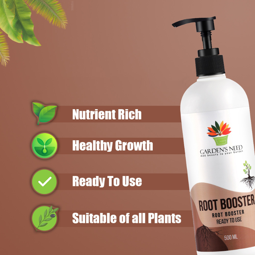 GARDEN'S NEED Root Booster - Ready to Use Root Growth Stimulant Solution, 500ML